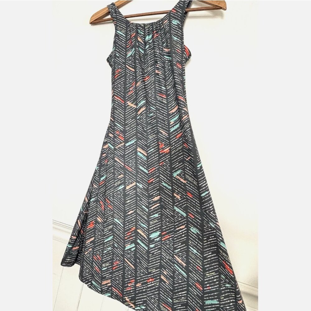 Prana Athletic Skypath Open Back Tank Sun Dress Size XS Active Geometric *A7